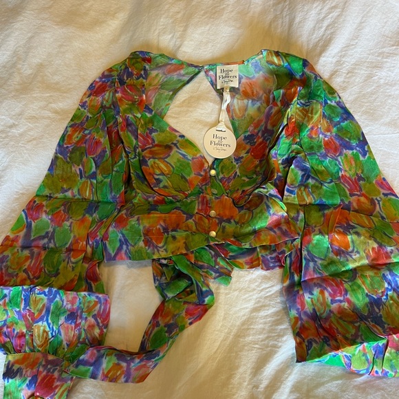 Hope for Flowers by Tracy Reese tulip top - Picture 3 of 4